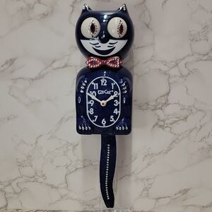 Rare Jeweled Red, White & Galaxy Blue Kit-Cat Klock LIMITED EDITION